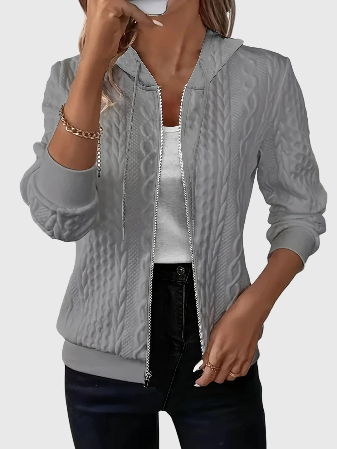 Jannie | Sportieve tussenjas met rits