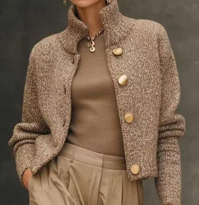 Baily | Verfijnde wolblend jas met knopen