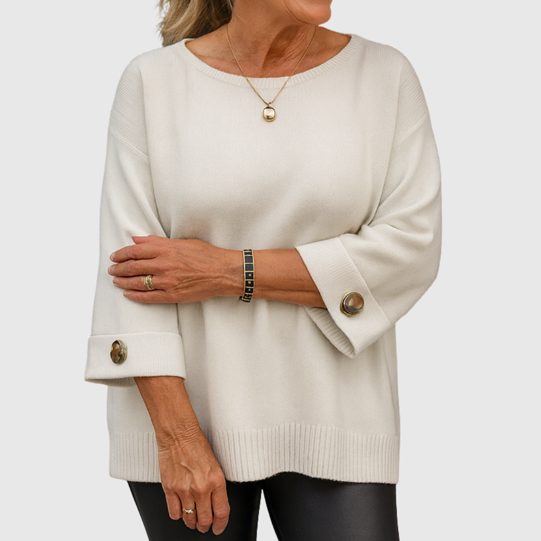 Julianette | Elegante sweater met sierknopen