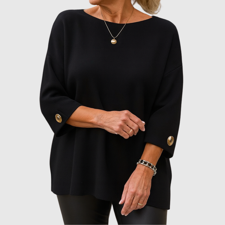 Julianette | Elegante sweater met sierknopen