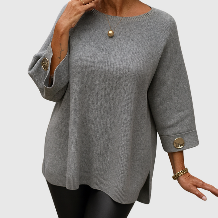 Julianette | Elegante sweater met sierknopen