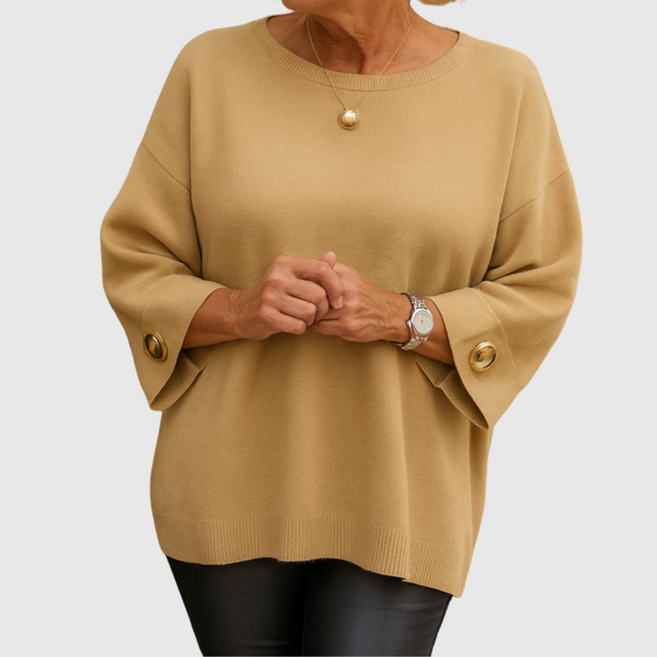 Julianette | Elegante sweater met sierknopen