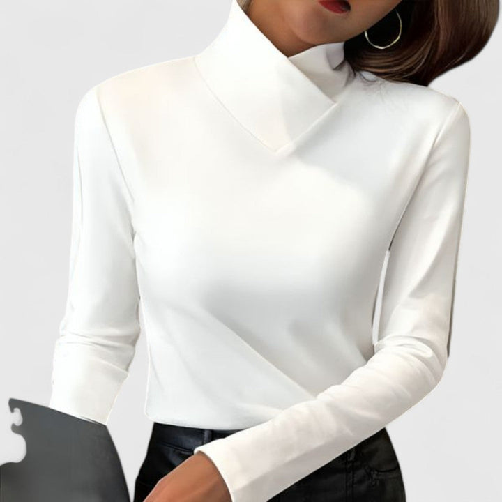 Claudia | Blouse met elegante kraag
