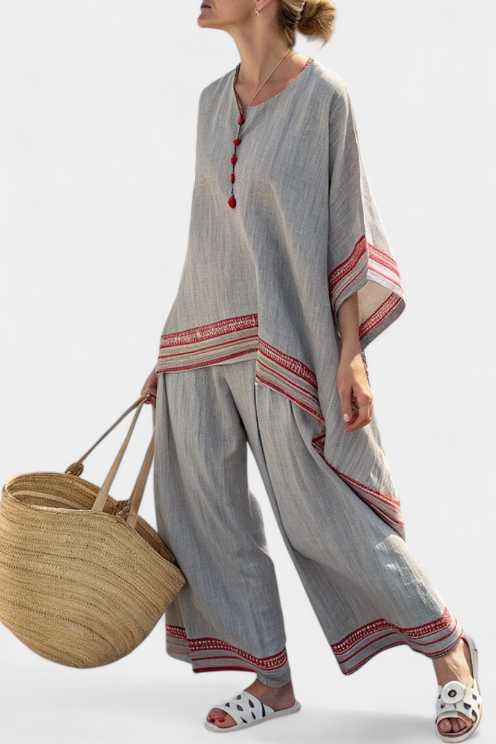 Nora | Zachte contrast linnen set