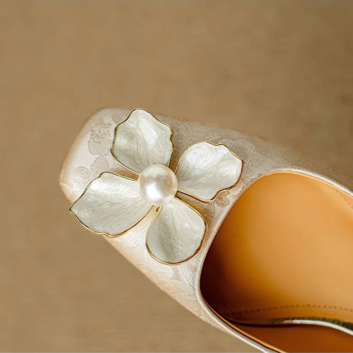 Eloise - Elegante Mary Janes met Bloemmotief