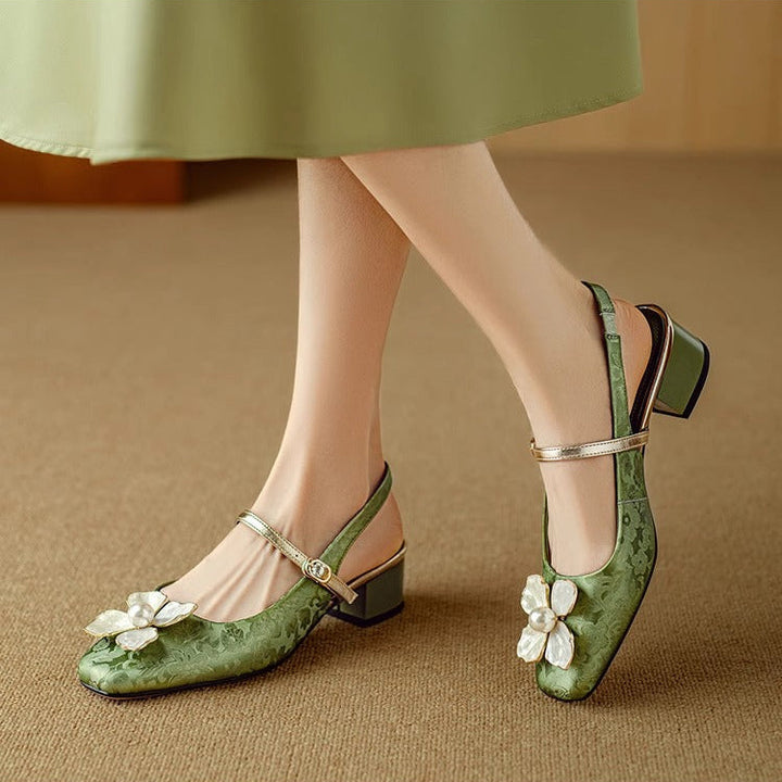 Eloise - Elegante Mary Janes met Bloemmotief