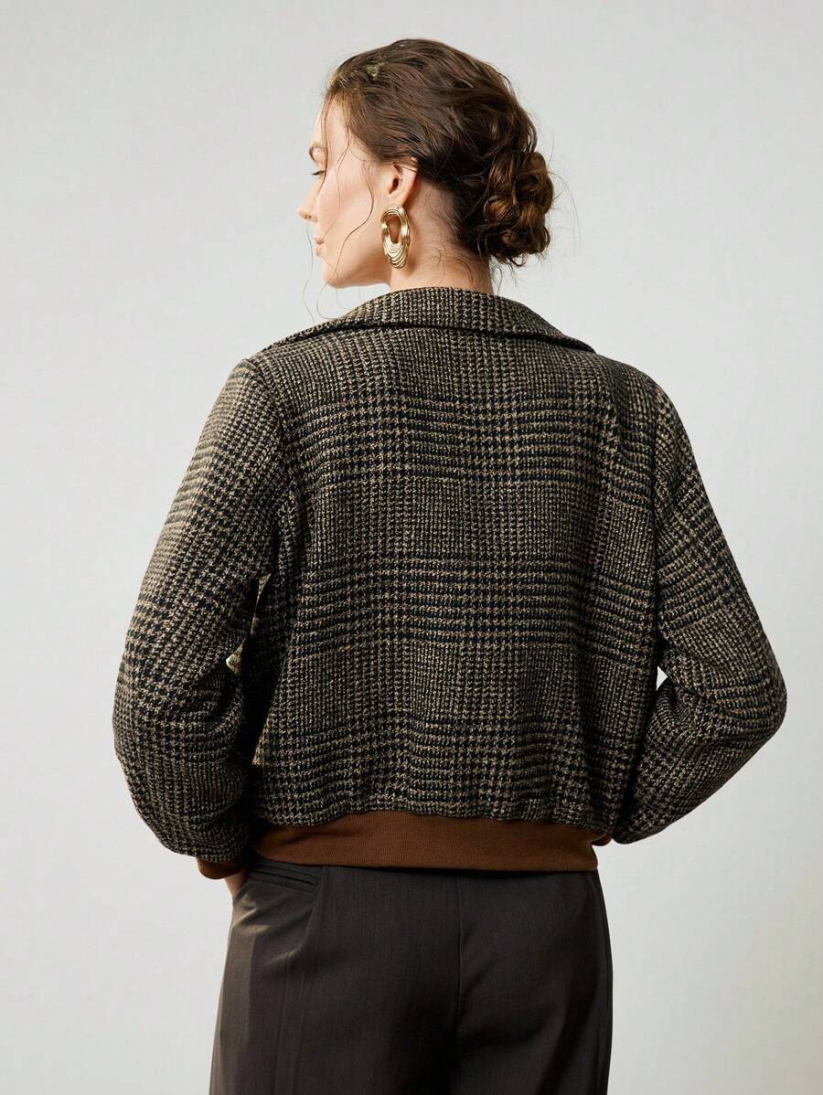 Blythe | Elegante tweed blazer met korte pasvorm